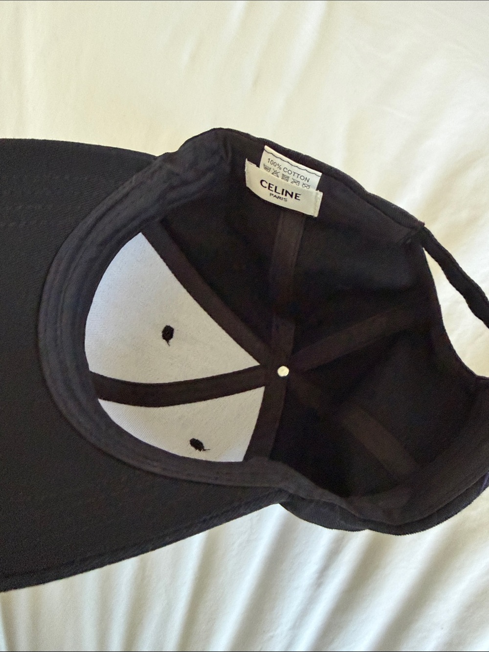 Used Celine Cap BASEBALL CAP WITH TRIOMPHE PATCH IN DRILL COTTON - Picture 3 of 6